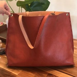 Free People tote. Reversible color Burnt